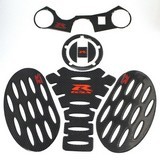 Carbon Adesivi 3D Sticker Decal Emblem Protector Tank Pad Stompgrip Suzuki Gsxr 600 750 06-12 - Gsxr1000 07-08